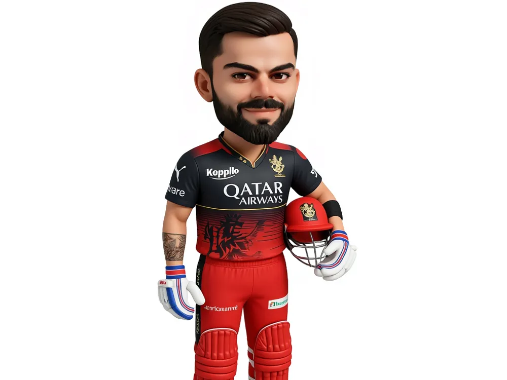 virat kohli bobble head with colour