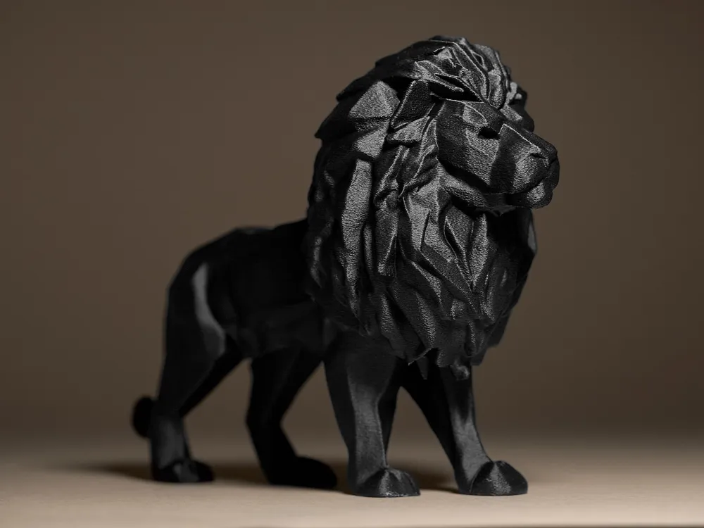 cute geometrical lion home decore