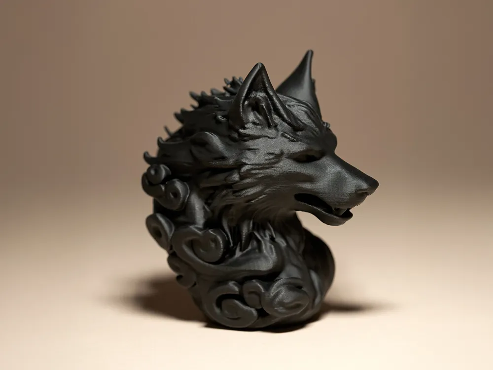 wolf head paperweight