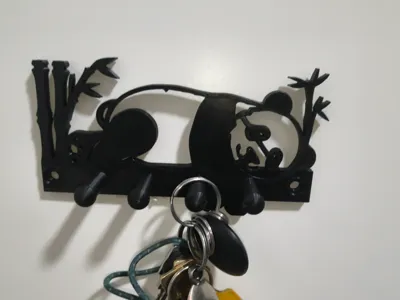 panda key holder (White)
