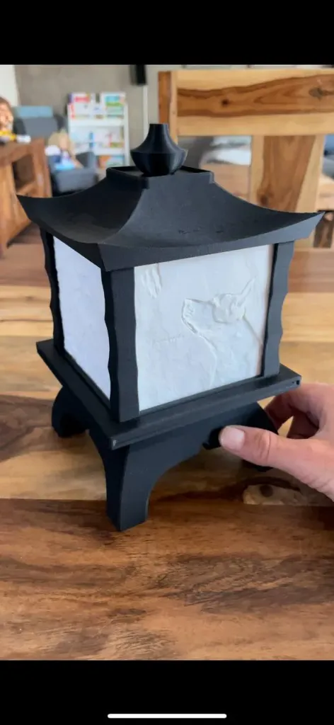 japanese style lithophane box(send your  4 images on whatsapp)