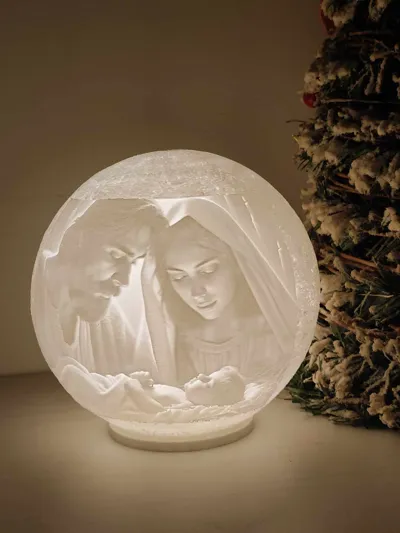 moon lamp lithophane(send your image on whatsapp)