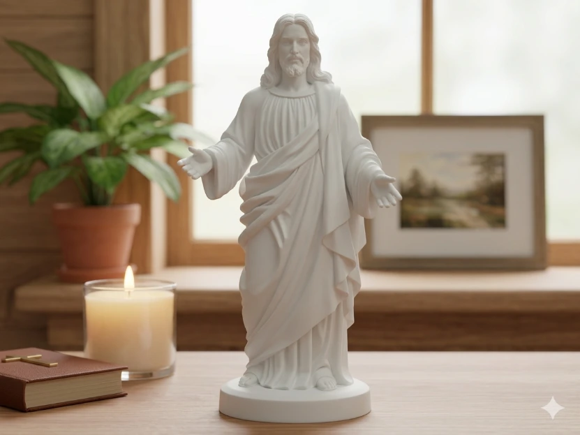 Jesus Christ statue (White)